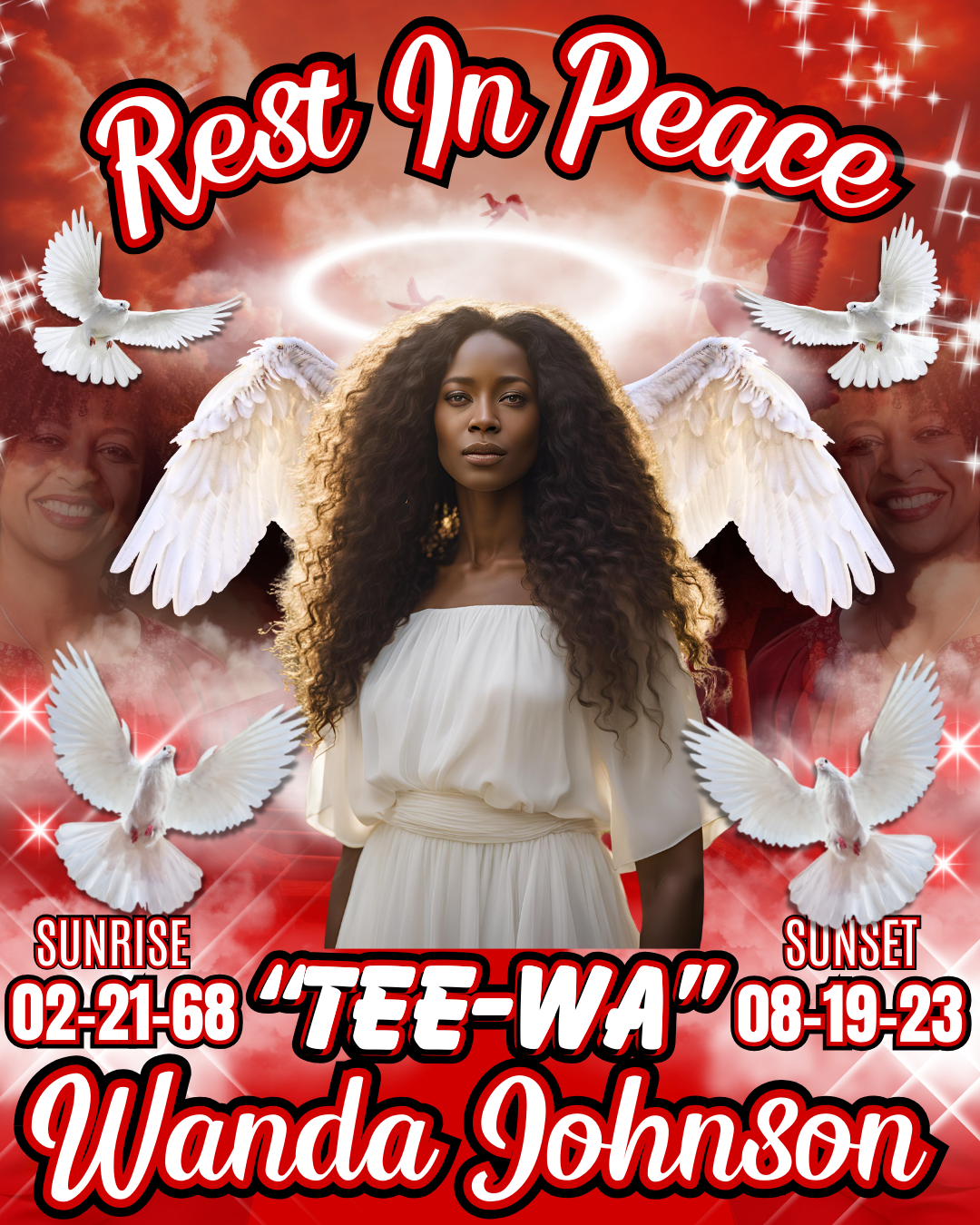 Editable Memorial 4 Designs