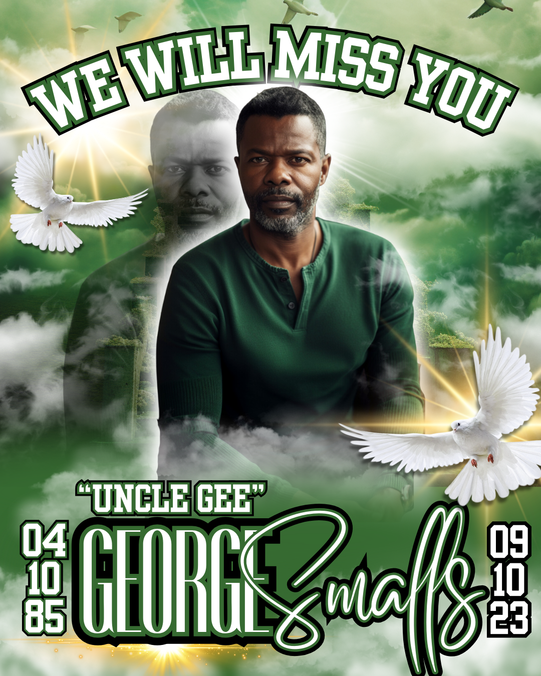 Editable Memorial 4 Designs