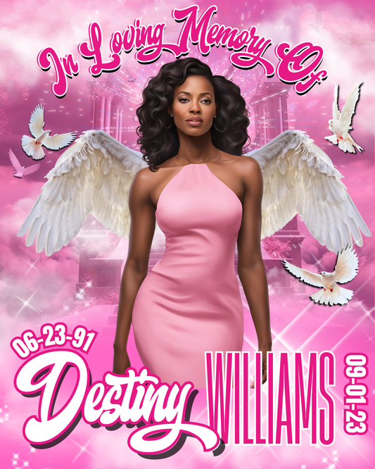 Single Pink Editable Design
